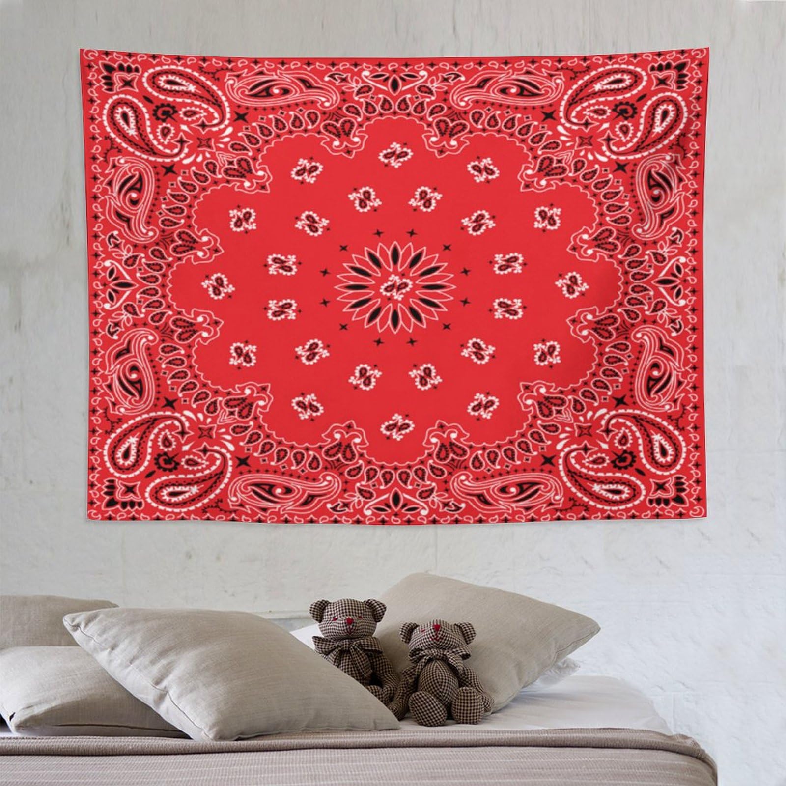 Amazon.com: ZhiRain Western Paisley Tapestry Wall Hanging Bandana